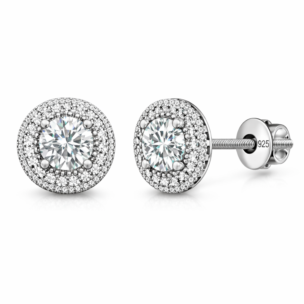 Orecchini “FIFTY” Argento 925 - Moissanite