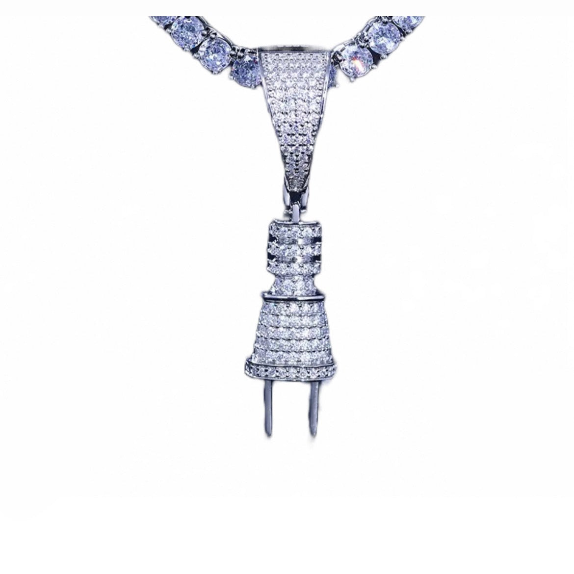 Pendente "PLUG" Silver925 - Moissanite