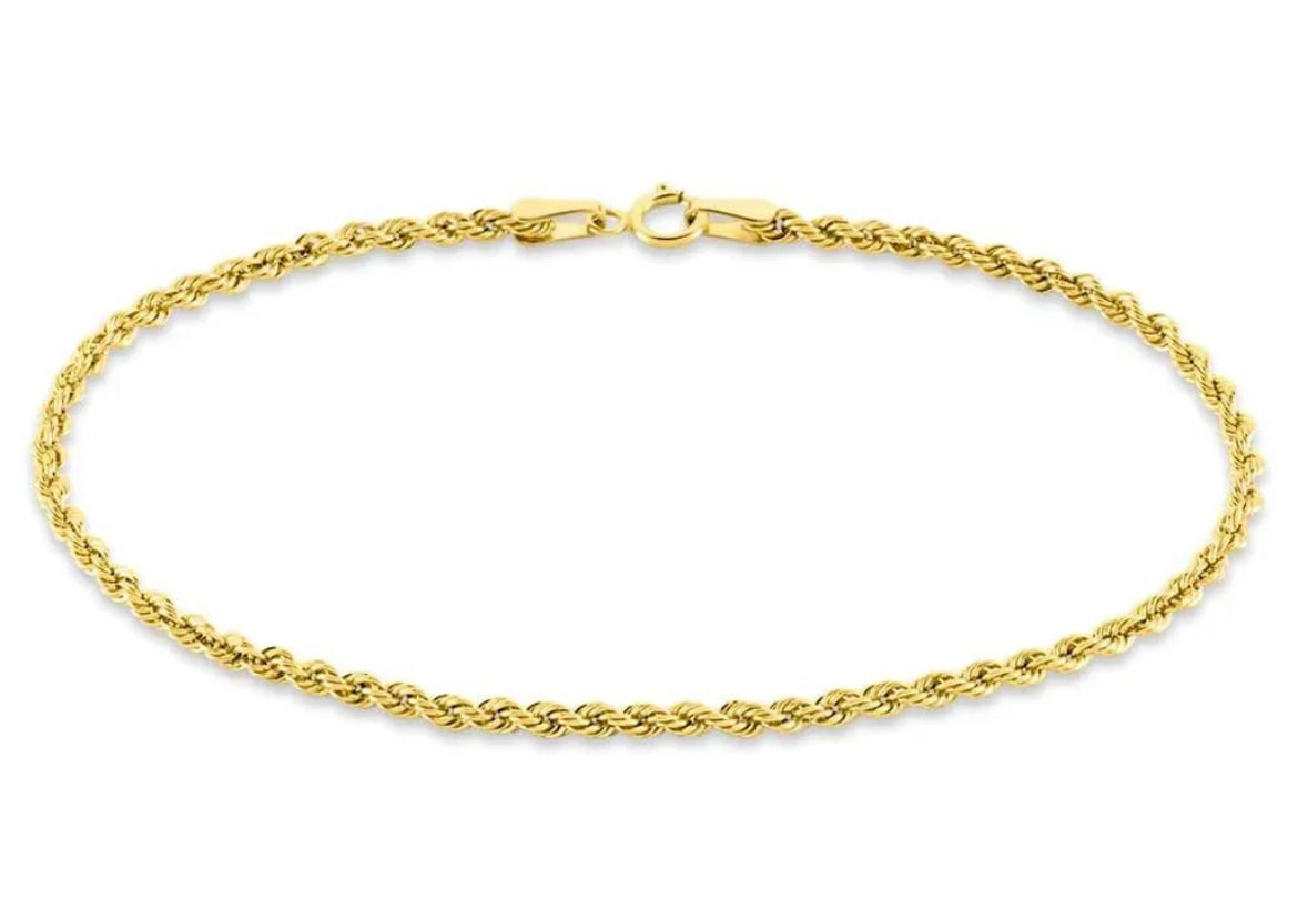 Pulsera “CUERDA” Plata925 (oro)