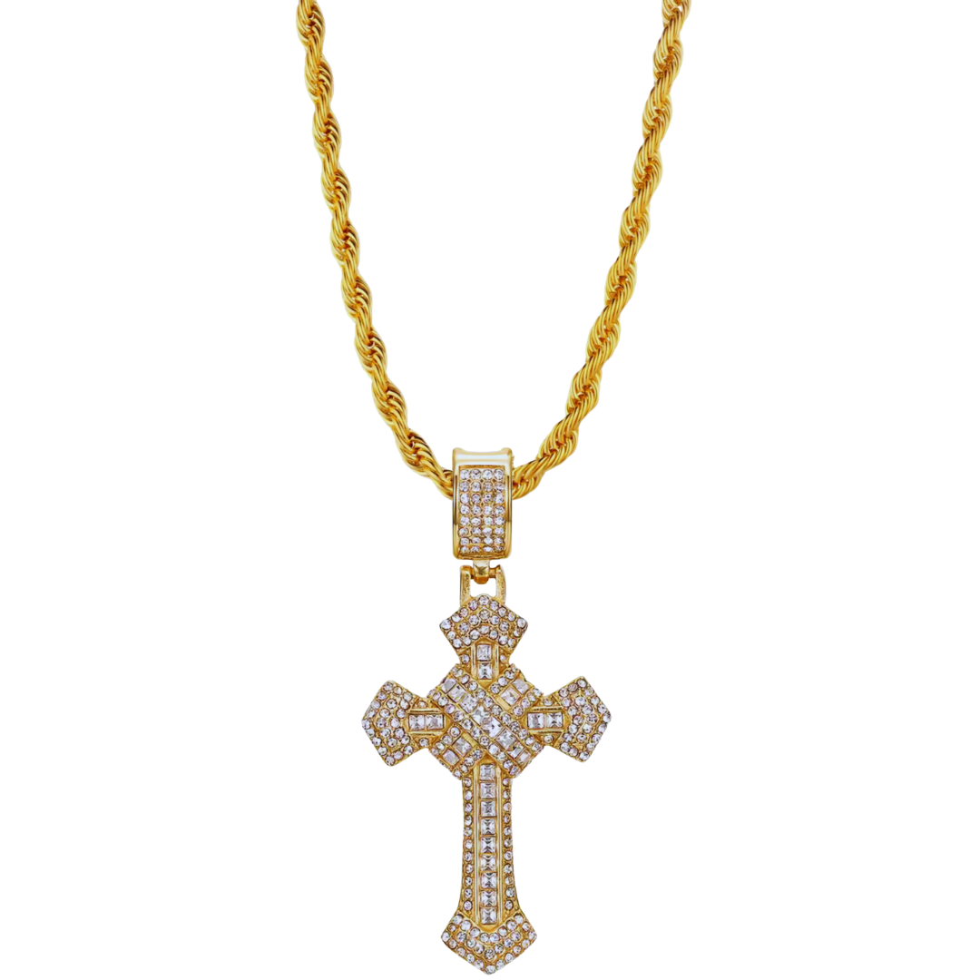 CROCE "GOLD ICE" ACCIAIO INOSSIDABILE