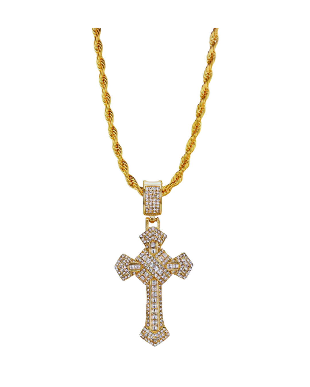 CROCE "GOLD ICE" ACCIAIO INOSSIDABILE