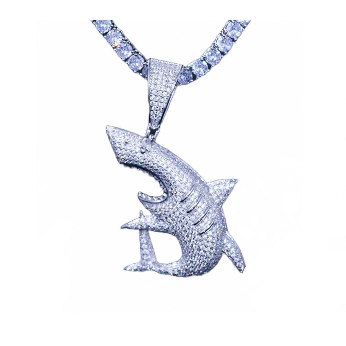 Pendente "SHARK" - Silver925 - Moissanite