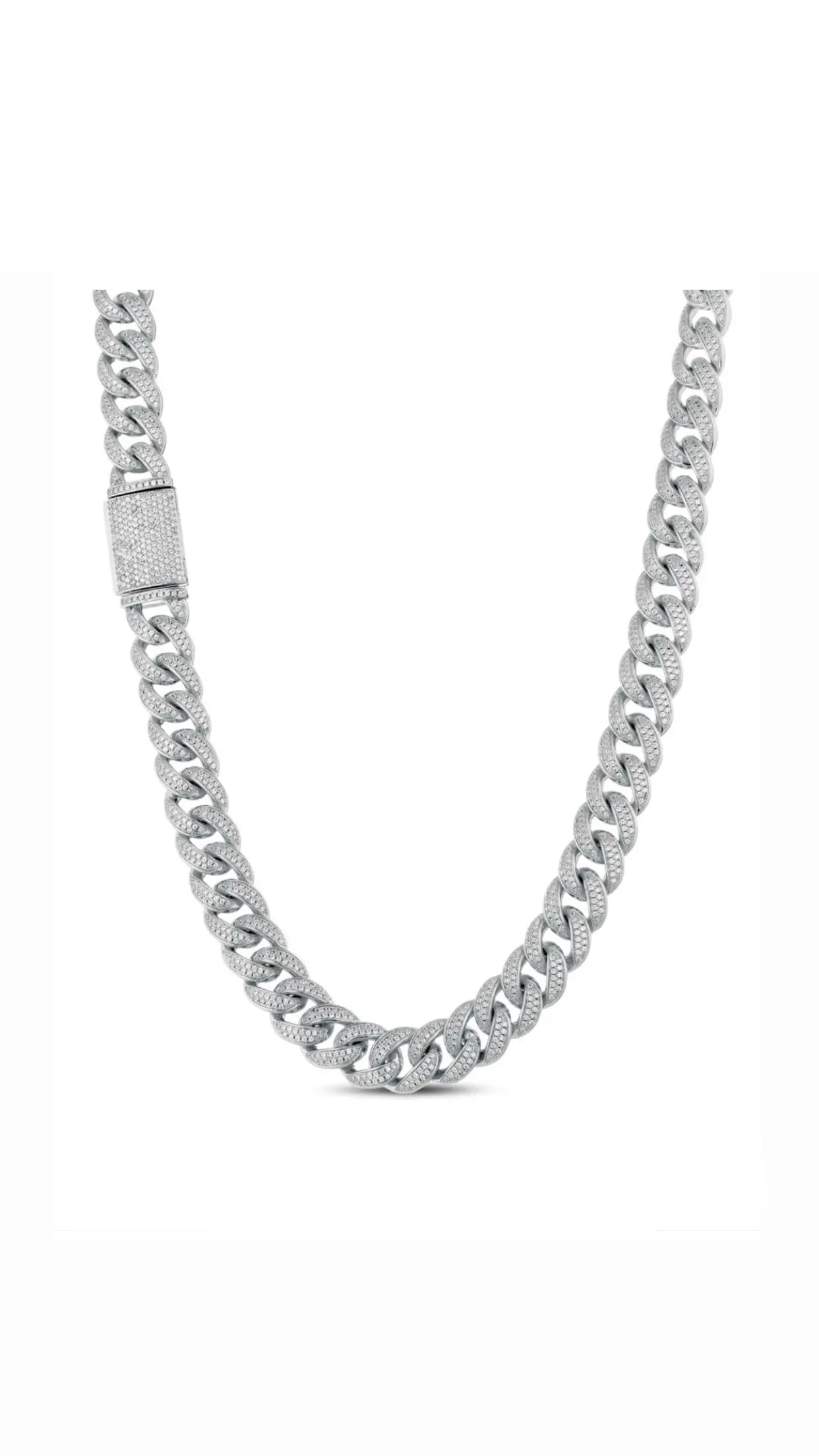 Collar Katerin “Cadena Cubana” de plata