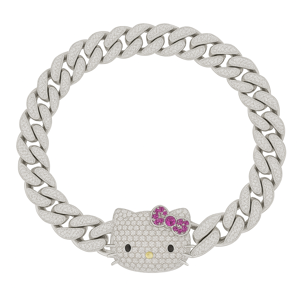 BRACCIALE CUBAN "HELLO KITTY"