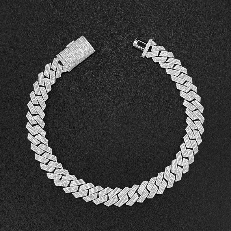 Cuban Chain “925” Argento 925 - Moissanite