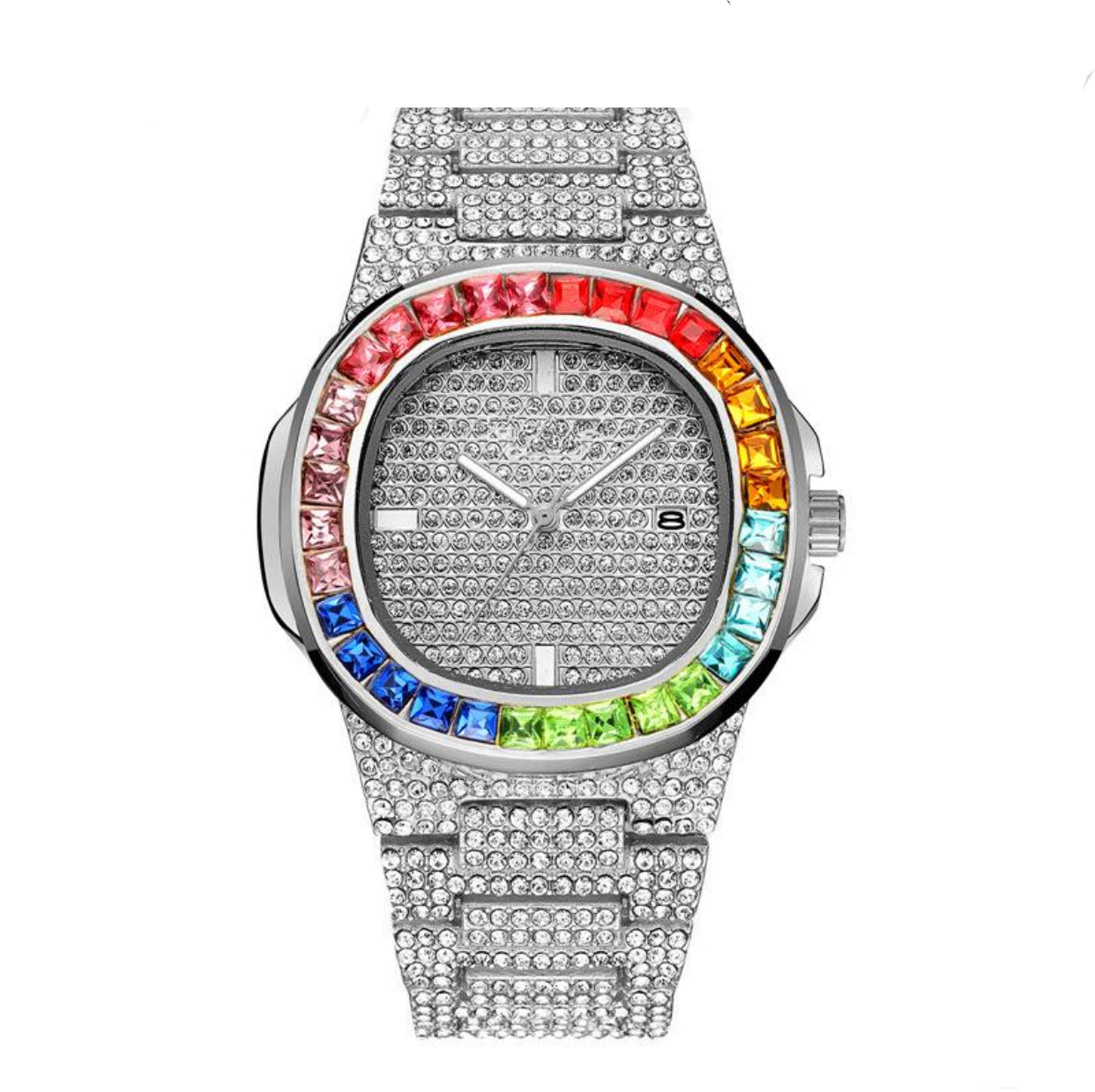 Reloj KATERIN ICE “Plata y Arco Iris”