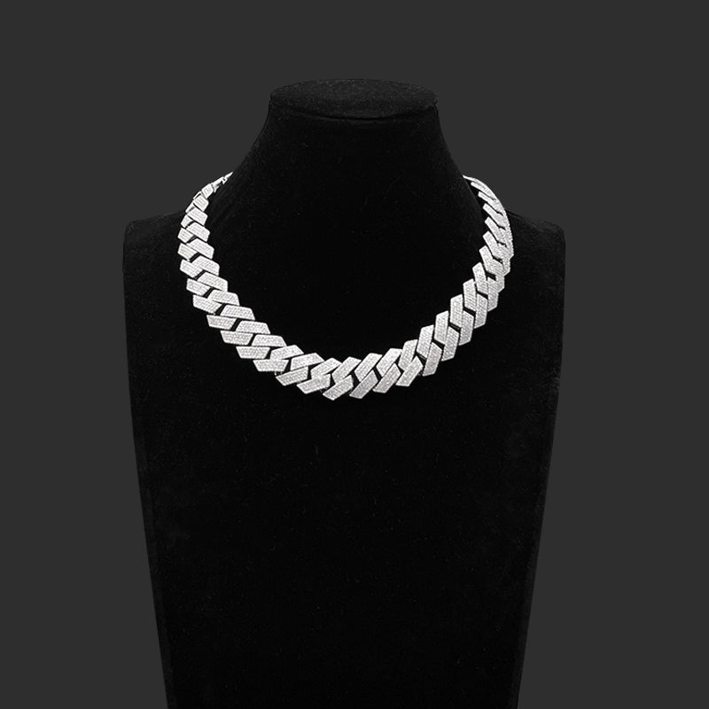 Cuban Chain “925” Argento 925 - Moissanite