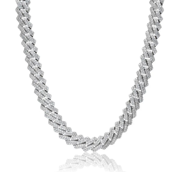 Collana “Cuban Chain” 15mm Silver KATERIN