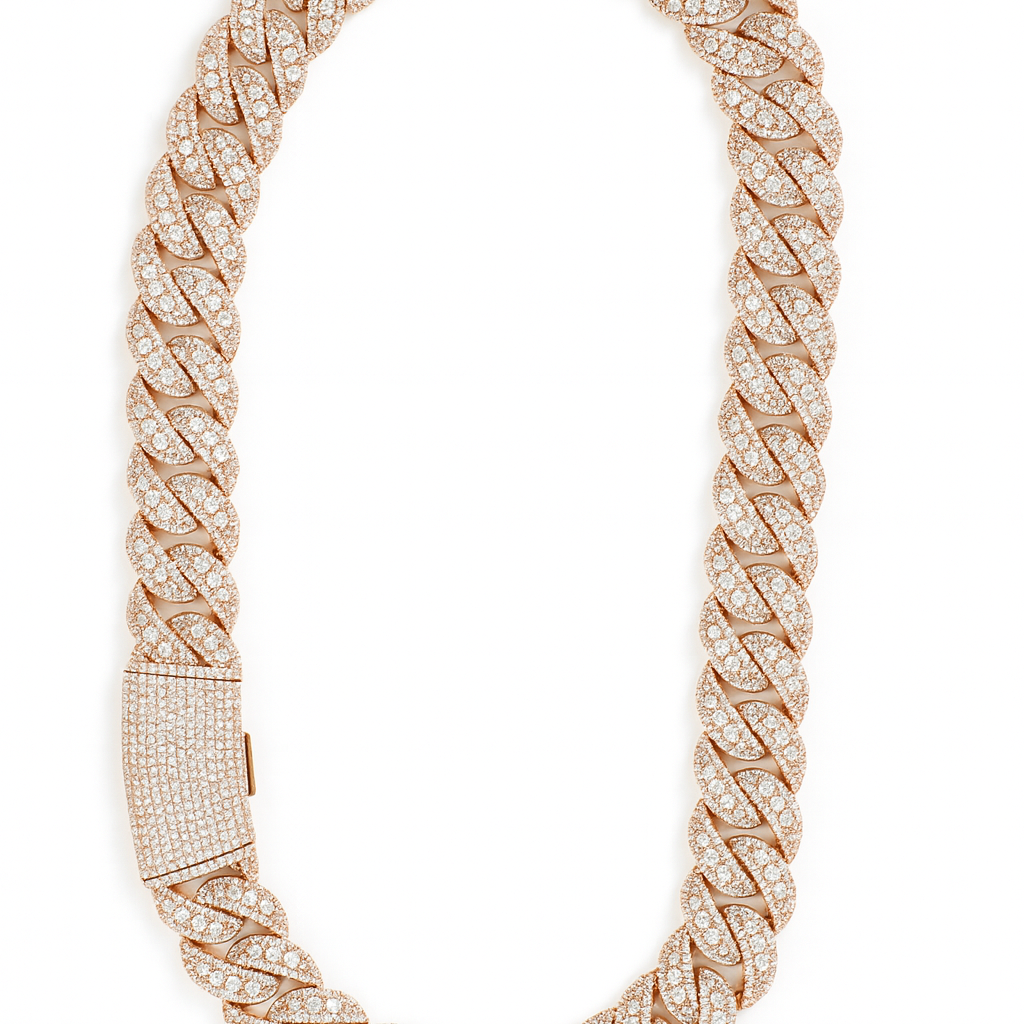 CUBAN CHAIN “ SAVAGE “ Gold Rose