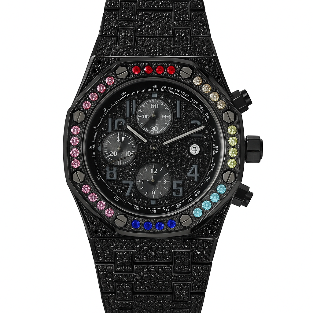 OROLOGIO " RAINBOW BLACK "