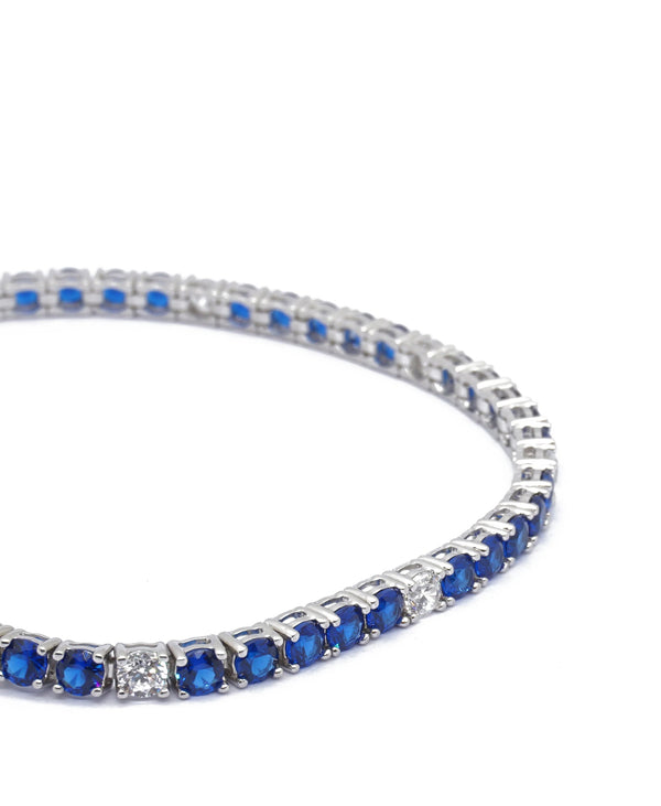 BRACCIALE TENNIS BLU KATERIN & BIANCO