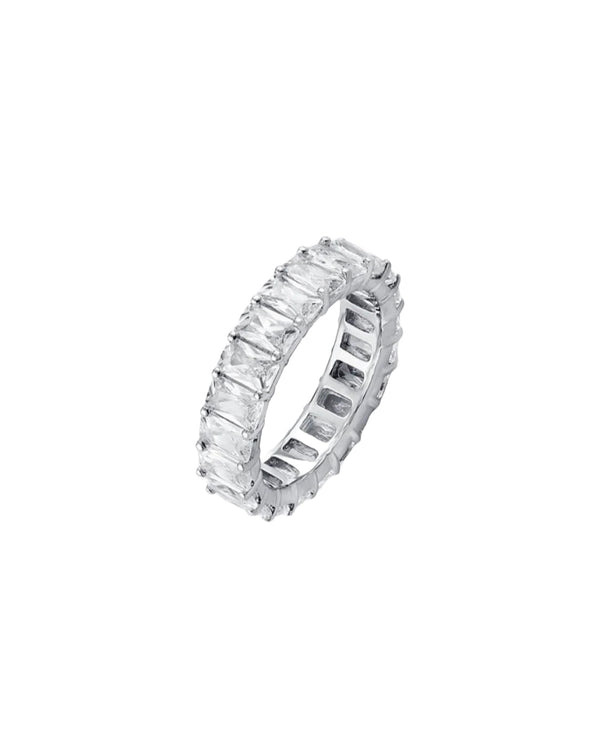 Anello Baguette “Silver” Acciaio inossidabile