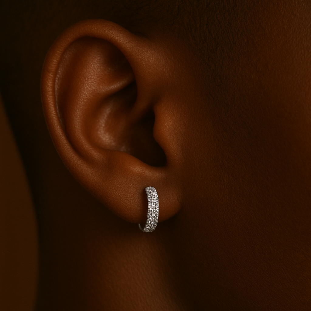 Pendientes PAVÈ “PLATA 925”