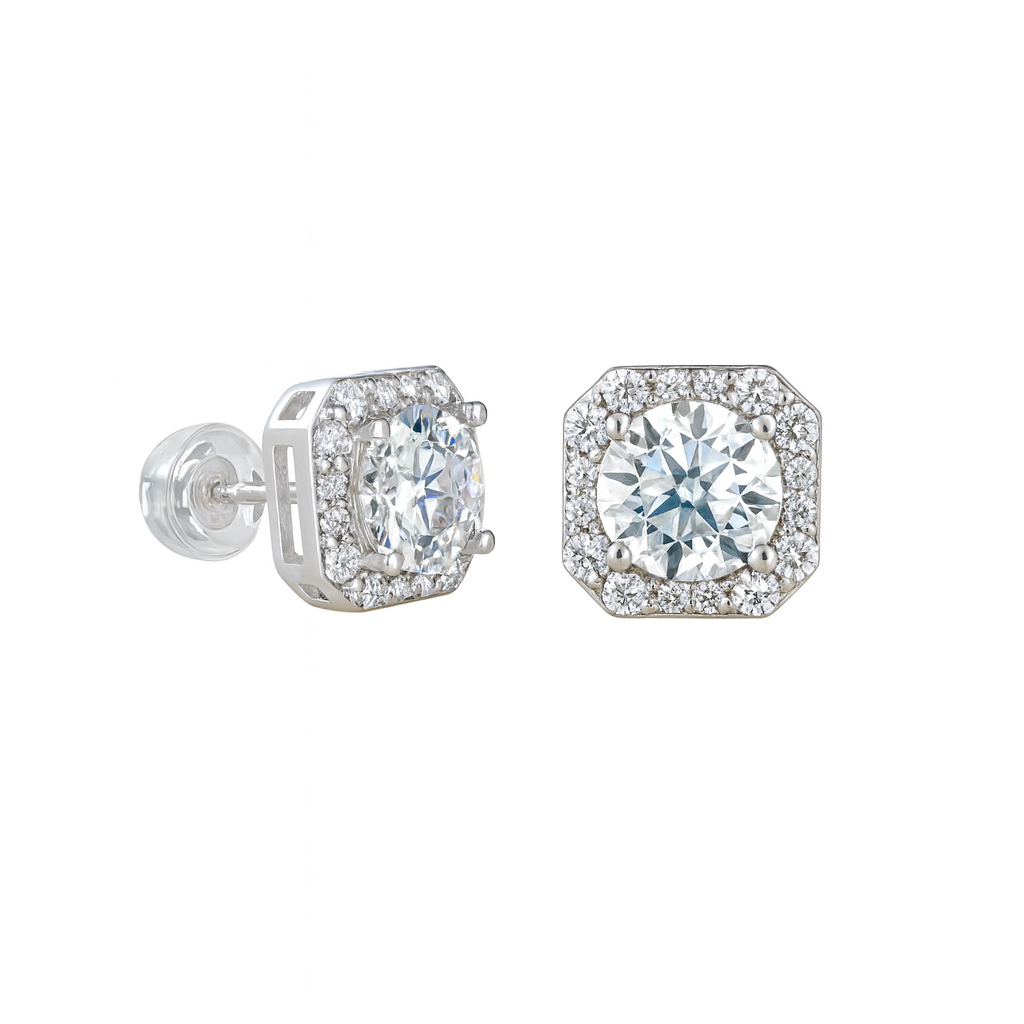 Orecchini “DRIPPY” Argento925 - Moissanite.