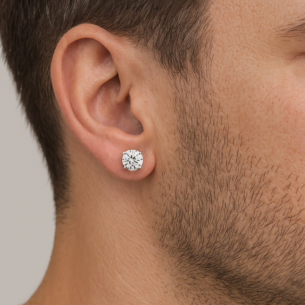 ORECCHINI “PUNTO LUCE” ARGENTO 925 8MM