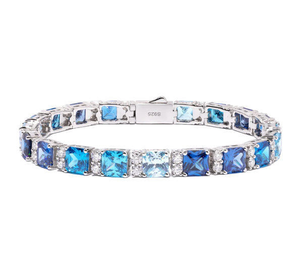 BRACCIALE "SANTA MONICA BLU" ARGENTO 925