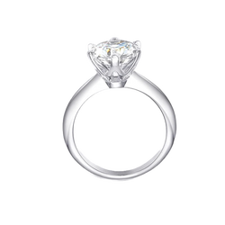 Anello Punto Luce - Silver925 - Moissanite