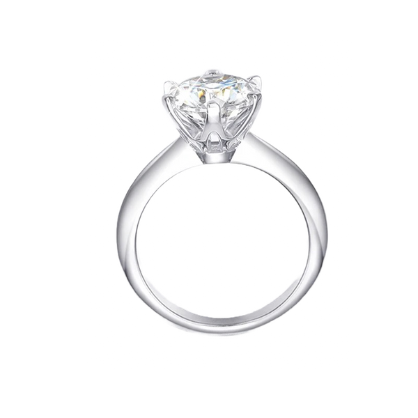 Anello Punto Luce - Silver925 - Moissanite