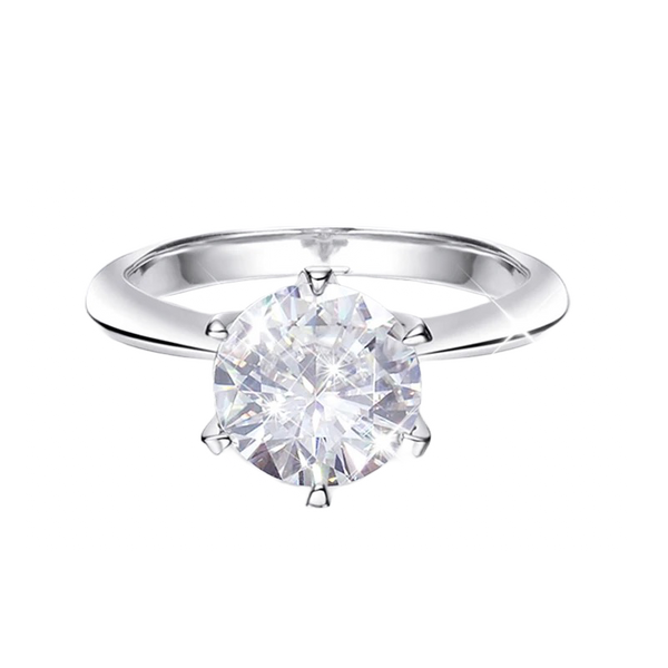 Anello Punto Luce - Silver925 - Moissanite