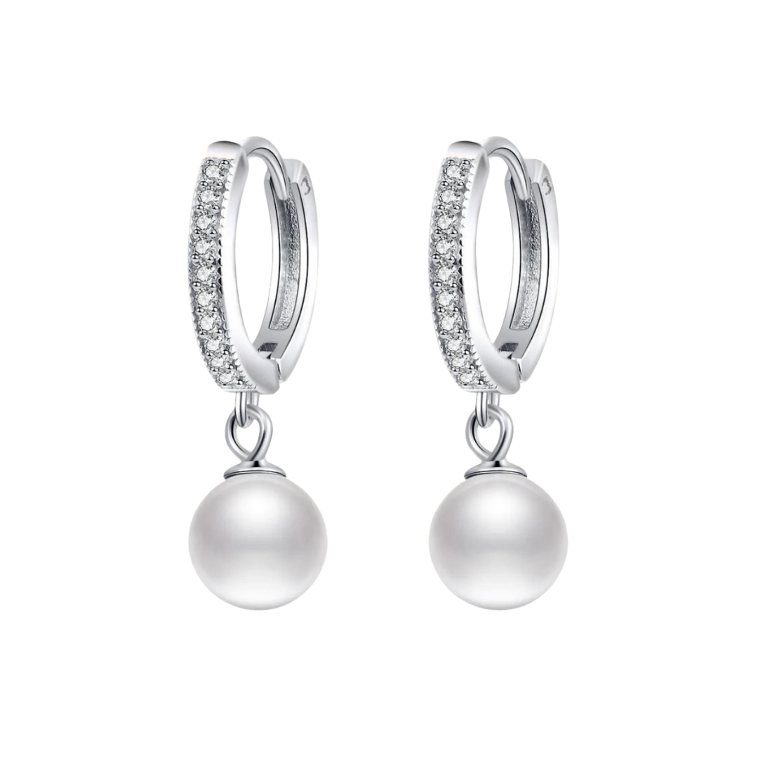 Orecchini "Perla Ice" Argento925 - Moissanite